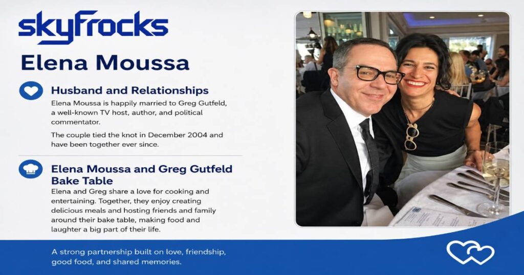 Husband and Relationships: Elena Moussa and Greg Gutfeld