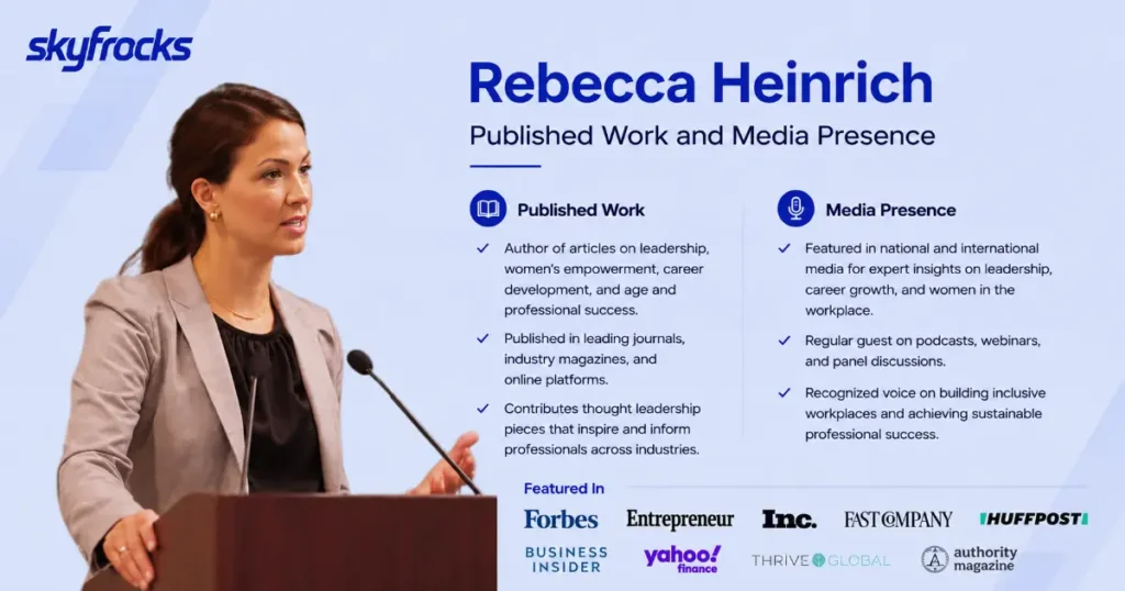 Rebecca Heinrich Published Work and Media Presence