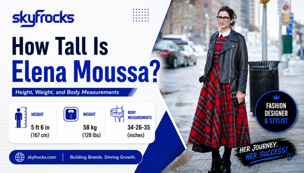 How Tall Is Elena Moussa? Height, Weight, and Body Measurements